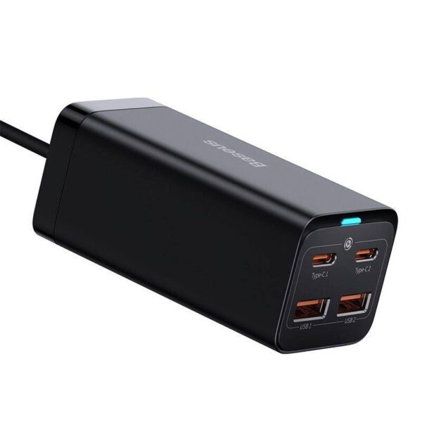 Baseus GaN3 Pro wall charger 2xUSB-C + 2xUSB, 100W (black) - Image 11