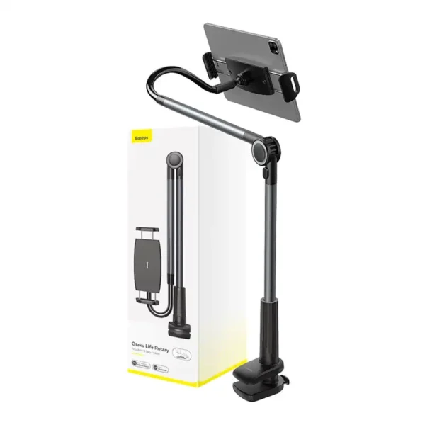 Phone / tablet rotary clip holder Baseus Otaku Life Rotary Pro (gray) - Image 8