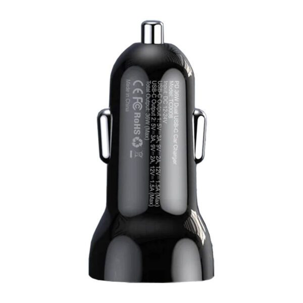 Car charger Choetech TC0008 40W 2x USB-C - Image 4
