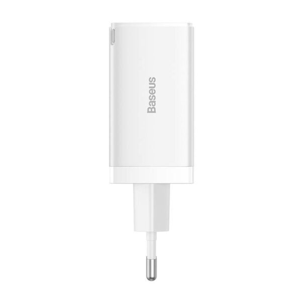 Wall charger Baseus GaN5 Pro 2xUSB-C + USB, 65W (white) - Image 3