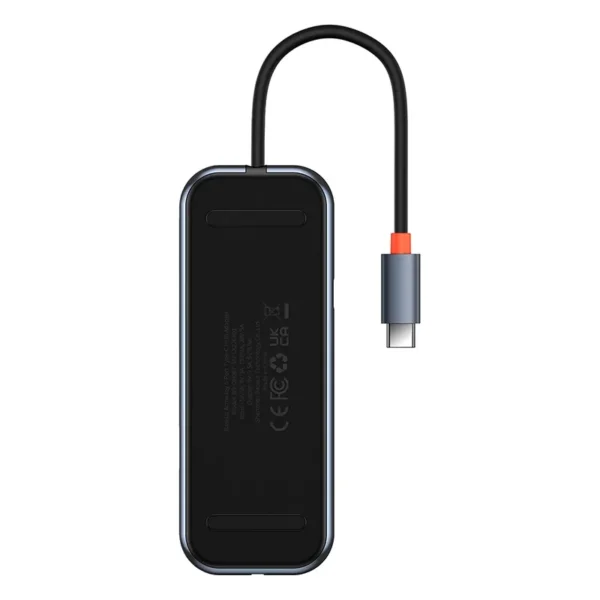 Hub 5in1 Baseus AcmeJoy series USB-C to 2xUSB 3.0 + USB 2.0 + USB-C PD + RJ45 (dark grey) - Image 8