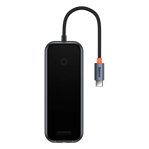 Hub 5in1 Baseus AcmeJoy series USB-C to 2xUSB 3.0 + USB 2.0 + USB-C PD + RJ45 (dark grey) - Image 2