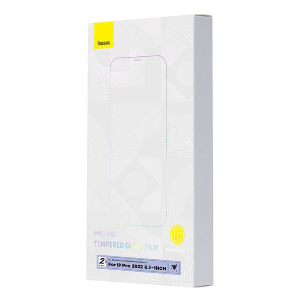 Baseus Crystal Tempered Glass 0.3mm for iPhone 14 Pro (2pcs) - Image 7