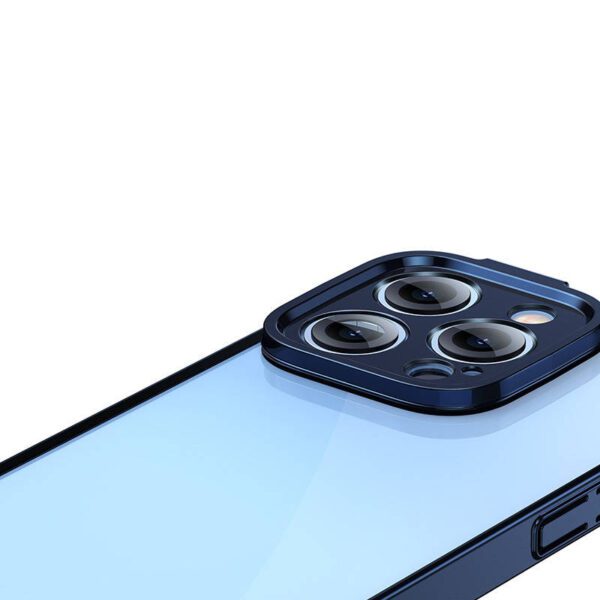 Baseus Glitter Transparent Case and Tempered Glass set for iPhone 14 Pro Max (blue) - Image 3