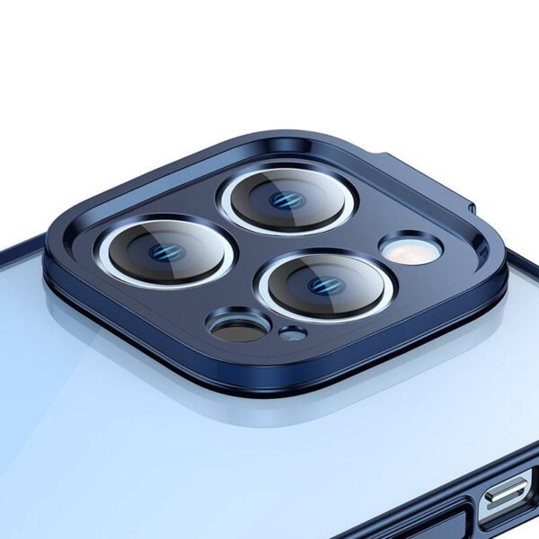 Baseus Glitter Transparent Case and Tempered Glass set for iPhone 14 Pro Max (blue) - Image 4