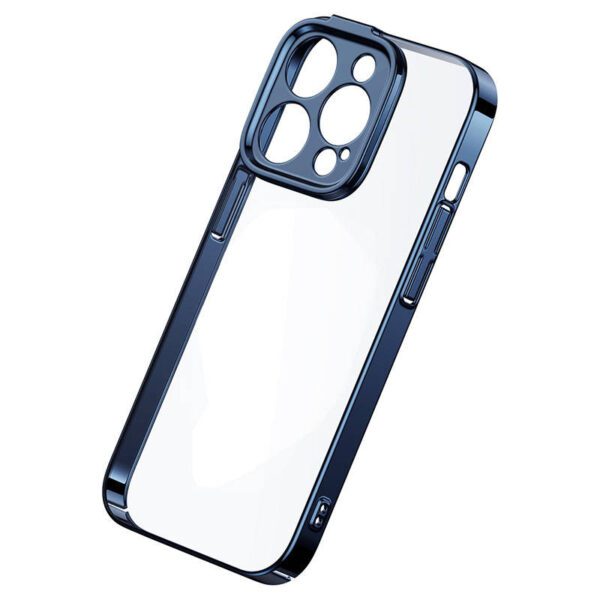 Baseus Glitter Transparent Case and Tempered Glass set for iPhone 14 Pro Max (blue) - Image 6