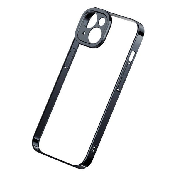 Baseus Glitter Transparent Case and Tempered Glass set for iPhone 14 Plus (black) - Image 4