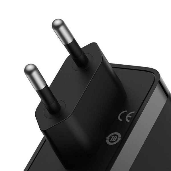 Wall charger Baseus GaN5 Pro 2xUSB-C + USB, 140W (black) - Image 3
