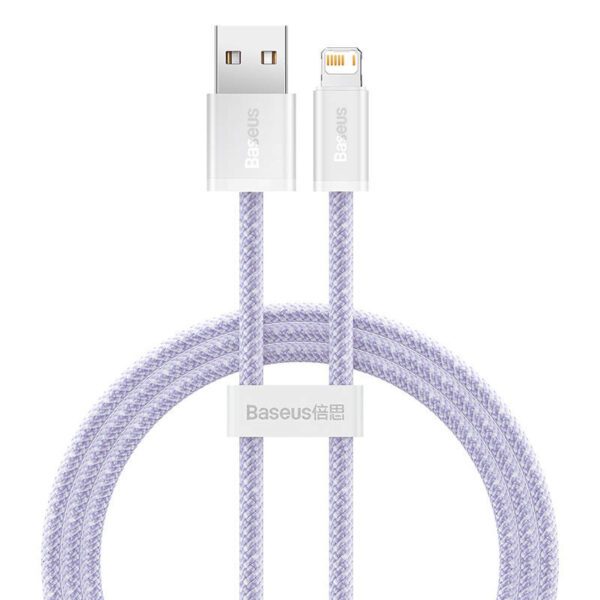 USB cable for Lightning Baseus Dynamic 2 Series, 2.4A, 1m (purple) - Image 2