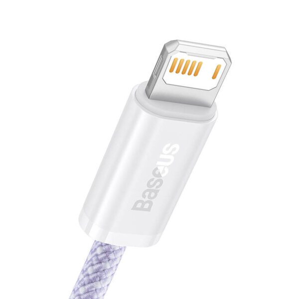 USB cable for Lightning Baseus Dynamic 2 Series, 2.4A, 1m (purple) - Image 3