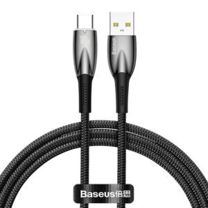 USB cable for USB-C Baseus Glimmer Series, 100W, 1m (Black)