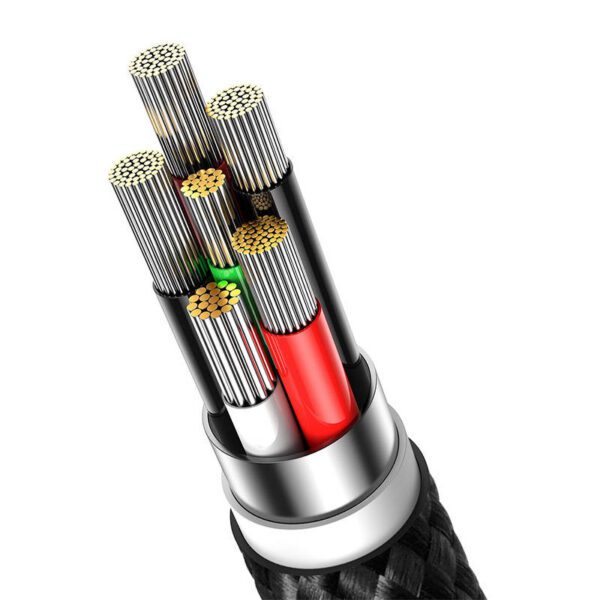 USB cable for USB-C Baseus Glimmer Series, 100W, 2m (Black) - Image 6