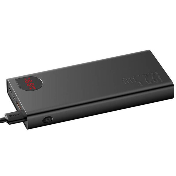 Powerbank Baseus Adaman Metal, 20000mAh, 2xUSB, USB-C, Lightning, microUSB  22.5W (black) - Image 2