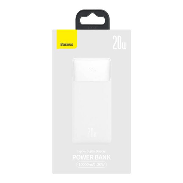 Powerbank Baseus Bipow 10000mAh, 20W (white) - Image 7