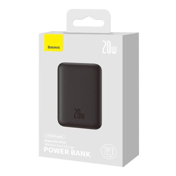 Powerbank Baseus Magnetic Mini 10000mAh, USB-C  20W MagSafe (black) - Image 21