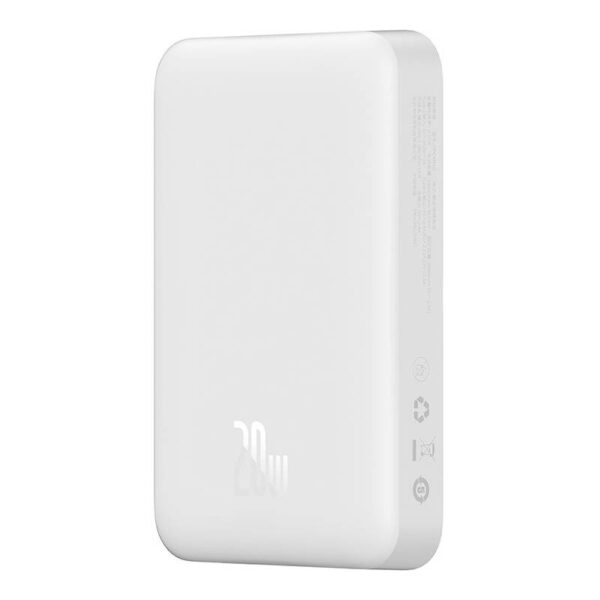 Powerbank Baseus Magnetic, 10000mAh, USB-C 20W, MagSafe (white) - Image 8