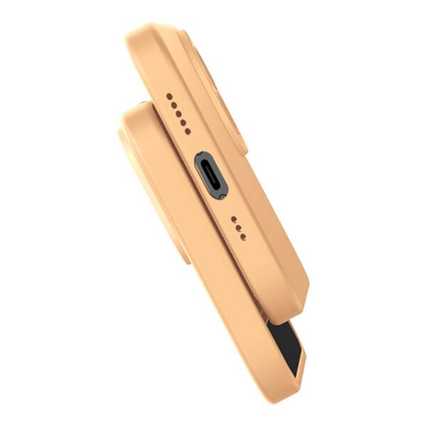 Baseus Liquid Silica Gel Case for iPhone 14 Plus (sunglow)+ tempered glass + cleaning kit - Image 7