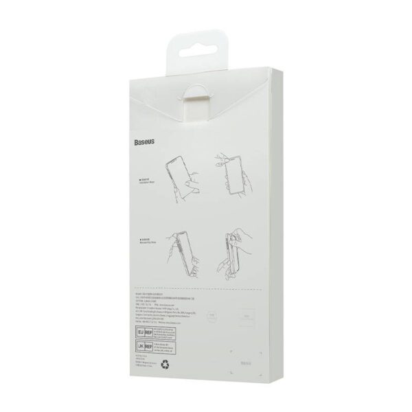 Baseus Liquid Silica Gel Case for iPhone 14 Pro (Elderberry)+ tempered glass + cleaning kit - Image 9