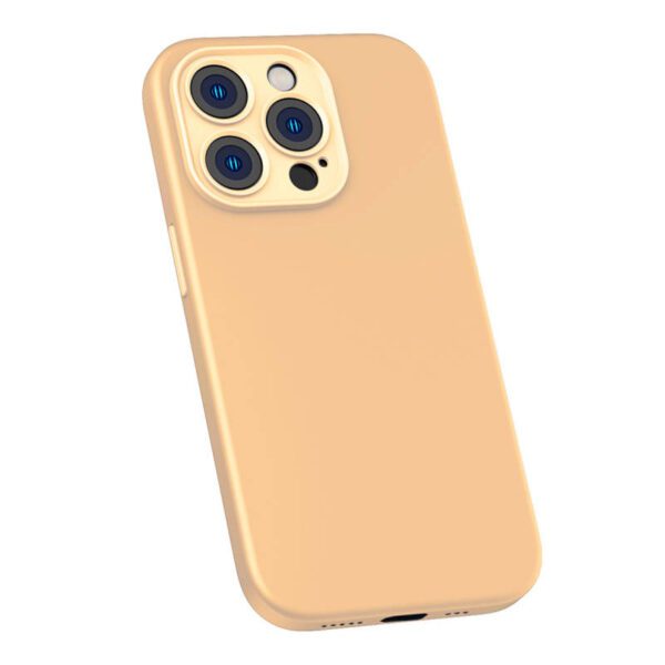 Baseus Liquid Silica Gel Case for iPhone 14 Pro Max (Sunglow)+ tempered glass + cleaning kit - Image 6