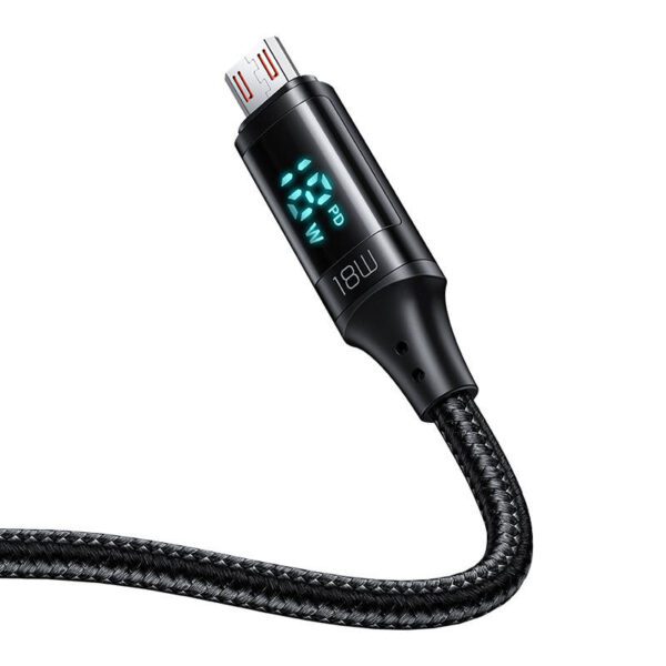 Cable Mcdodo CA-1070 USB to Micro USB, 3A, 1.2m (black) - Image 3