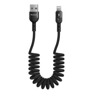 USB to Lightning Cable, Mcdodo CA-6410, Spring, 1.8m (Black)