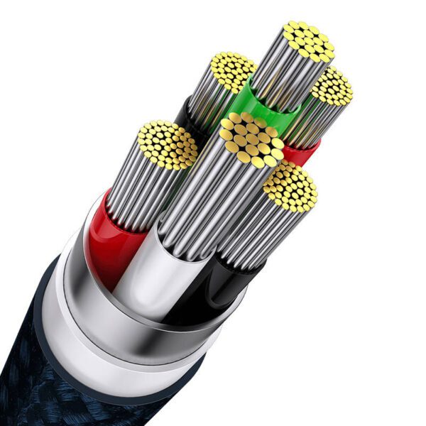 3in1 USB cable Baseus USB 3in1 Baseus Flash Series,  USB-C + Micro + Lightning 66W, 1.2m (blue) - Image 7