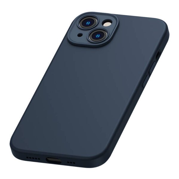 Baseus Liquid Silica Magnetic Case and Tempered Glass set for iPhone 14 Plus (blue) - Image 7