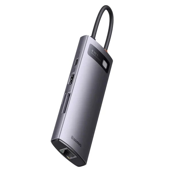 Hub 8in1 Baseus StarJoy Series, USB-C to 3x USB 3.1 + HDMI + USB-C PD + RJ45 + microSD/SD - Image 6