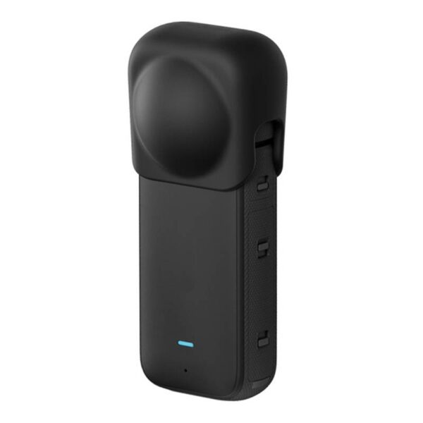 Silicone protective lens cover Puluz for Insta360 X3 (black) - Image 5