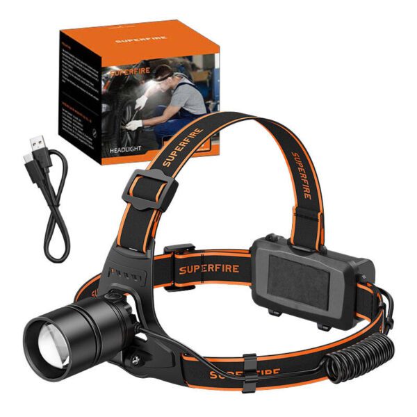 Headlight Superfire HL71, 500lm, USB - Image 2