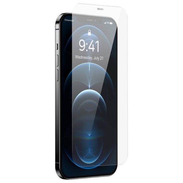 Baseus Schott HD Tempered Glass with dust filter 0.3mm for iPhone 12 Pro Max - Image 4