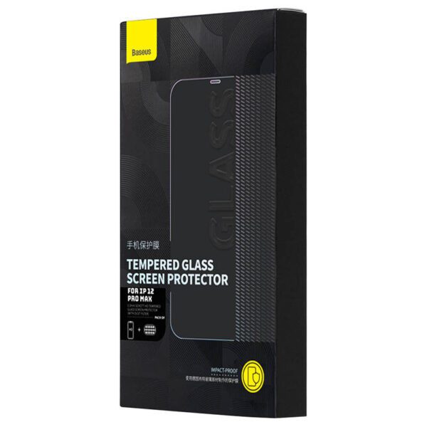 Baseus Schott HD Tempered Glass with dust filter 0.3mm for iPhone 12 Pro Max - Image 7