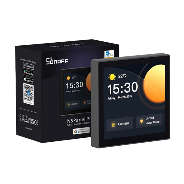 Smart Control Panel WiFi/Bluetooth/ZigBee Matter Sonoff NSPanel Pro (black) - Image 5