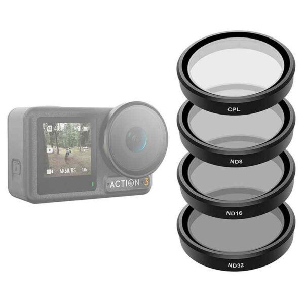 Set of 4 TELESIN CPL/ND8/ND16/ND32 filters for DJI Osmo Action 3 / 4 / 5 - Image 13