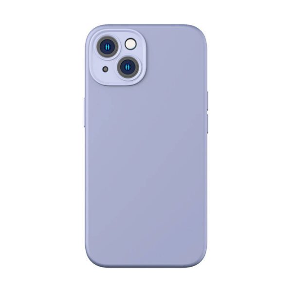 Baseus Liquid Silica Gel Case for iPhone 14 Plus (lavender)+ tempered glass + cleaning kit - Image 5