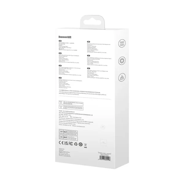 Adapter 4w1 Baseus Hub USB-C na 4xUSB 3.0 (Dark Grey) - Image 11