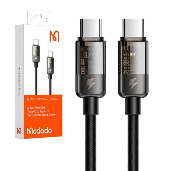 Cable USB-C to USB-C Mcdodo CA-2840, PD 100W, 1.2m (black) - Image 2