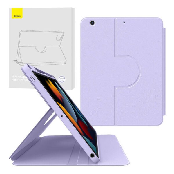 Baseus Minimalist Series IPad 10.2" Magnetic protective case (purple) - Image 8