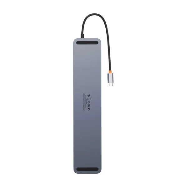 Hub 12w1 Baseus EliteJoy Gen2 series USB-C do 2xHDMI+ 3xUSB 3.0+ PD+ DP+ SD/TF+ RJ45+Type-C+ 3.5mm (dark grey) - Image 7