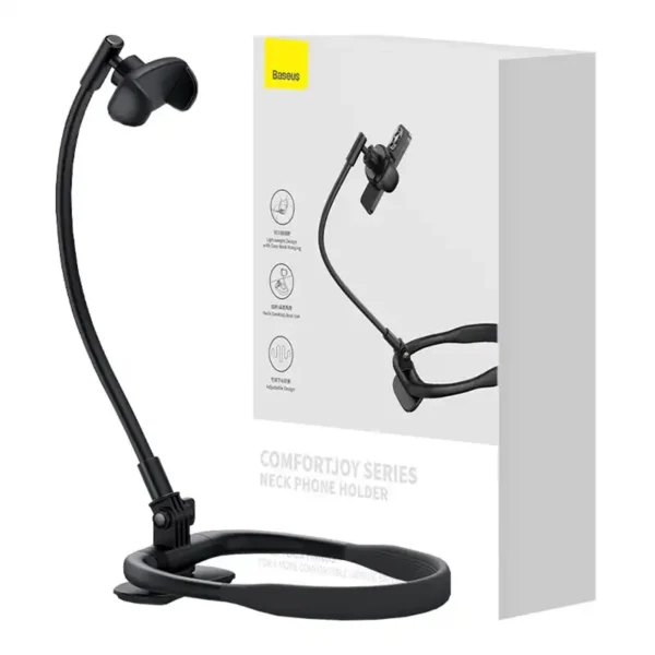 Neck Phone Holder Baseus ComfortJoy (black) - Image 9