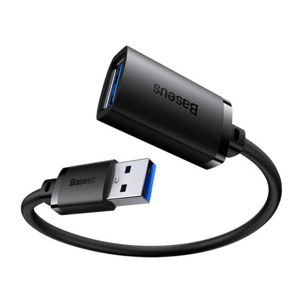USB 3.0 Extension cable Baseus male to female, AirJoy Series, 1m (black) - Image 3