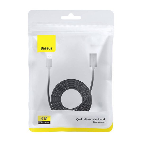 USB 3.0 Extension cable Baseus male to female, AirJoy Series, 3m (black) - Image 8
