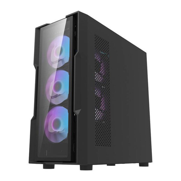 Darkflash DK431 Glass computer case (black) + 4 RGB fans - Image 4