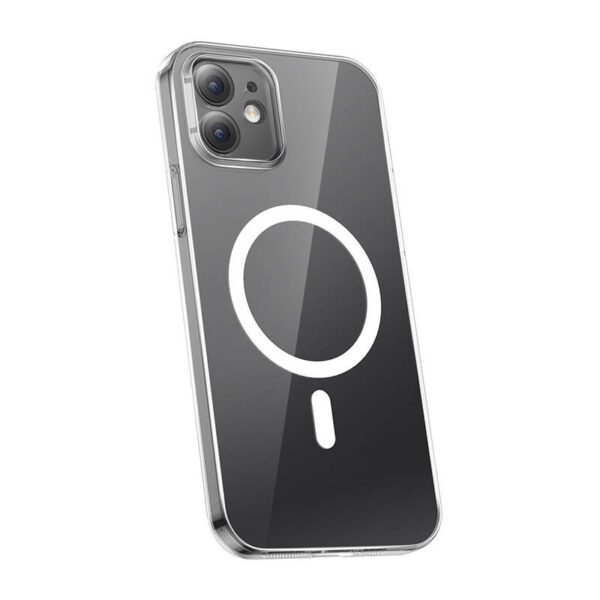 Phone case Baseus Magnetic Crystal Clear for iPhone 12 (transparent) with all-tempered-glass screen protector and cleaning kit - Image 4