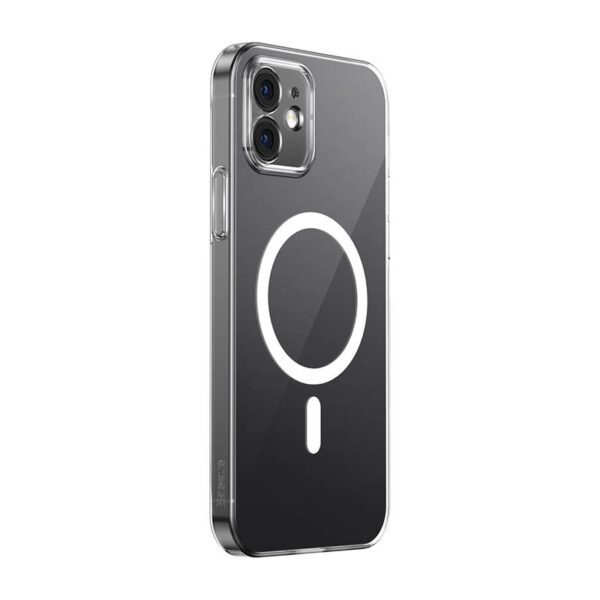 Phone case Baseus Magnetic Crystal Clear for iPhone 12 (transparent) with all-tempered-glass screen protector and cleaning kit - Image 3