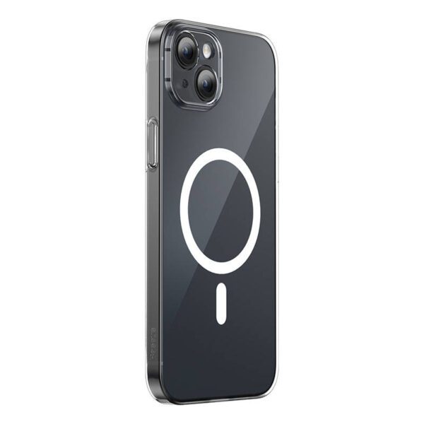 Phone case Baseus Magnetic Crystal Clear for iPhone 13 (transparent) with all-tempered-glass screen protector and cleaning kit - Image 2