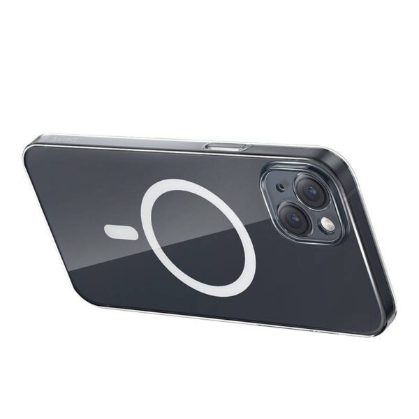 Phone case Baseus Magnetic Crystal Clear for iPhone 13 (transparent) with all-tempered-glass screen protector and cleaning kit - Image 7