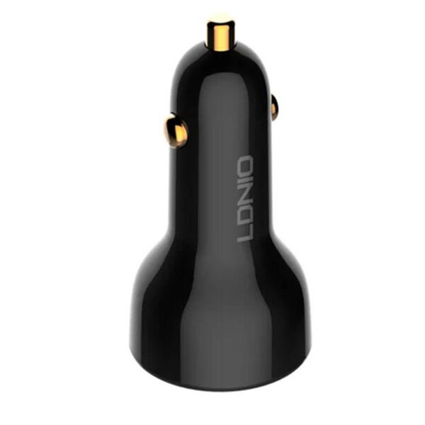 LDNIO C101 Car Charger, USB + USB-C, 100W + USB-C to Lightning Cable (Black) - Image 6