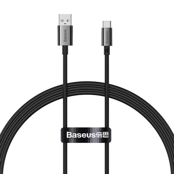 Cable USB do USB-C Baseus Superior100W 1m (black) - Image 2
