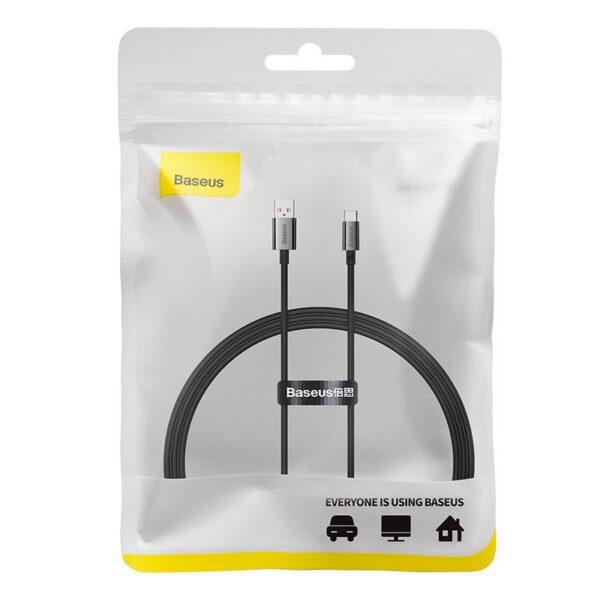 Cable USB do USB-C Baseus Superior100W 1m (black) - Image 8